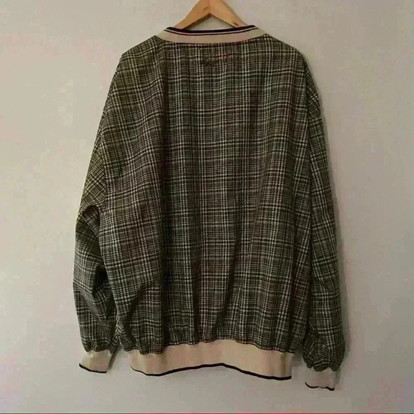 Greg Norman Golf Pullover Windbreaker Plaid Size XXL - Picture 2 of 6